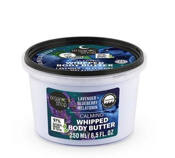 Organic Shop Calming Whipped Body Butter Λεβάντα & Μύρτιλο 250ml